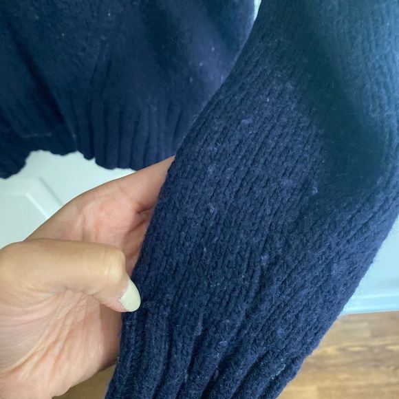 (2 for $60) J. Crew navy knit crewneck sweater - Picture 4 of 5
